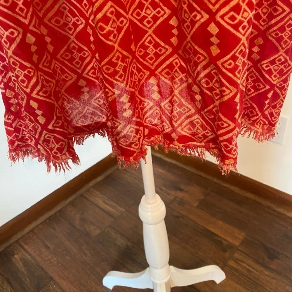 Free People • Red Pintuck Marlow Swing Dress • Size M